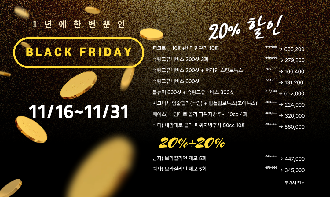 블랙프라이데이 이벤트