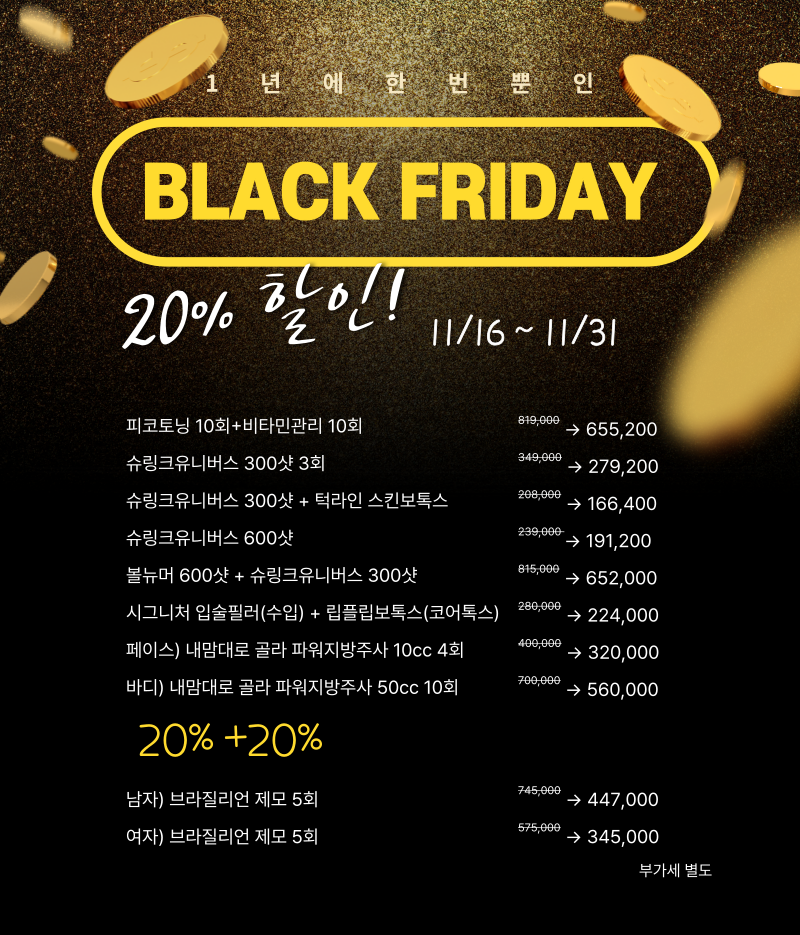 블랙프라이데이 이벤트